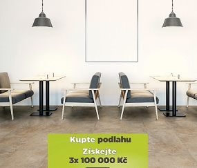Novinky v soutěži o 100 000 Kč: tiché podlahy Conceptline a Projectline Acoustic Click