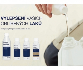 Nová Bona aditiva do základních a vrchních laků Bona