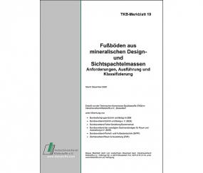 TKB 19: Podlahy z minerálních designových a pohledových stěrkových hmot